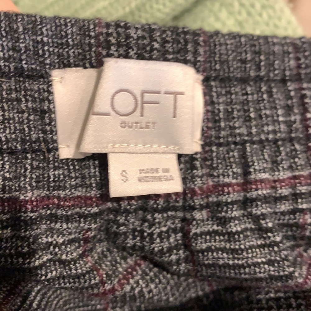 Loft - Plaid Mini Skort Pull-On Drawstring Waist … - image 5